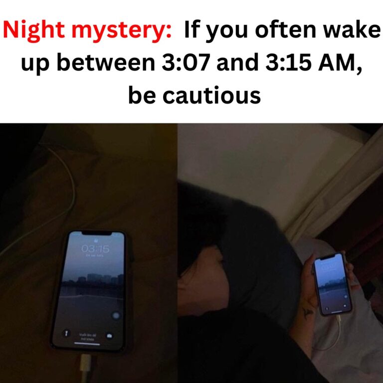 If you often wake up between 3:07 and 3:15 AM, be cautious