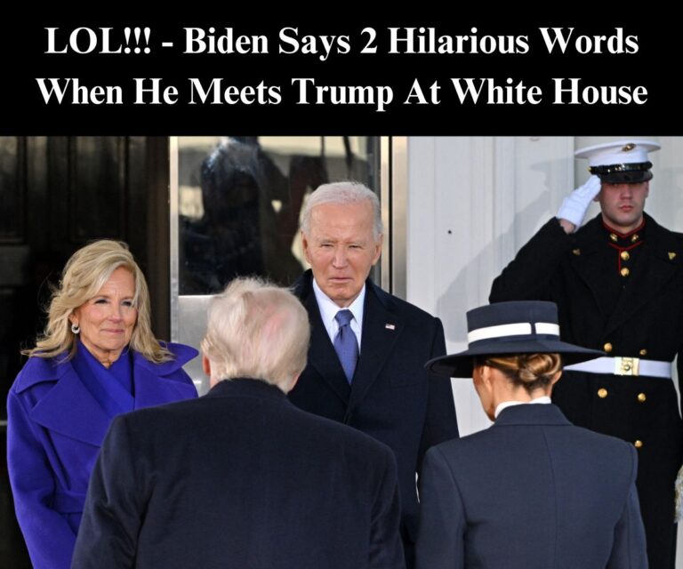 Biden Says 2 Hilarious Words When He Meets Trumps At White House