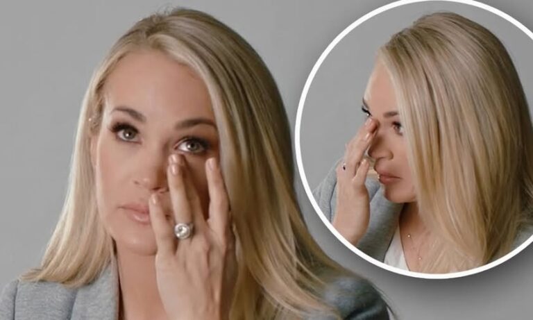 Carrie Underwood breaks down in tears as she relives the pain she went through after….