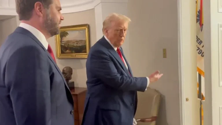 JD Vance’s First Visit to the Oval Office