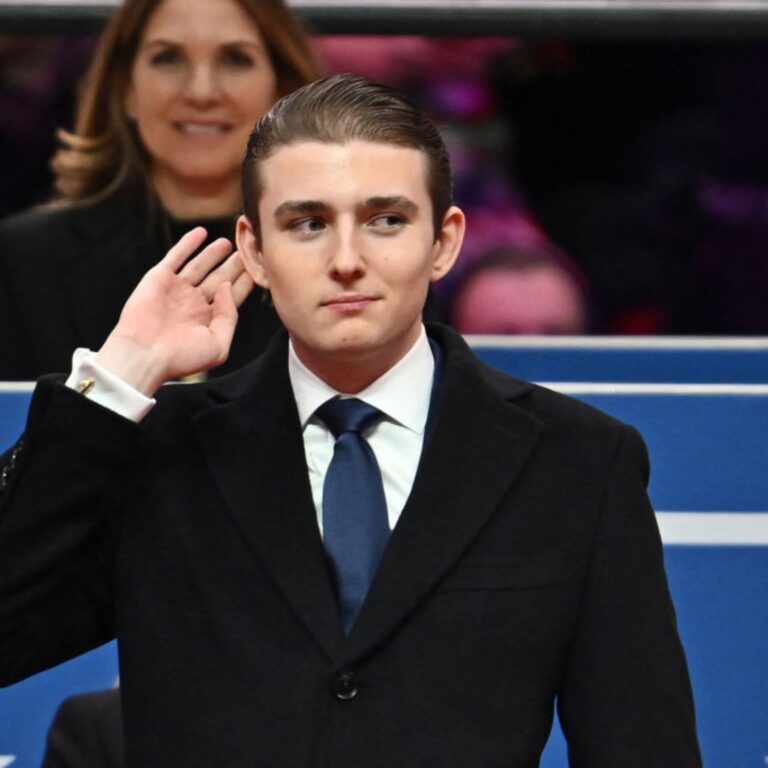 Barron Trump Seen As ‘True Gentleman’ After Shaking Hands With Biden, Harris