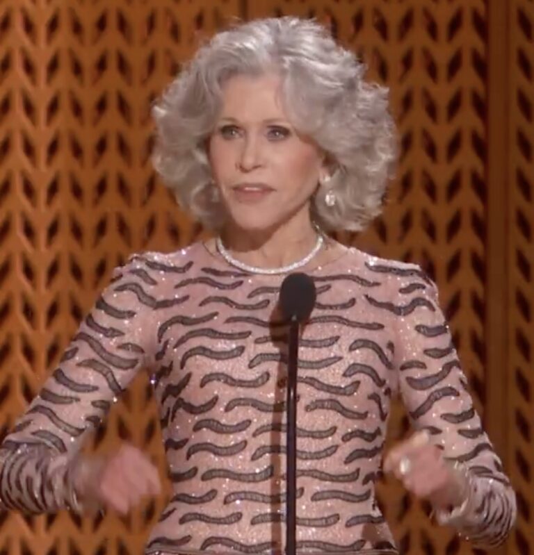 Jane Fonda ‘calls out Donald Trump’ during SAG award speech