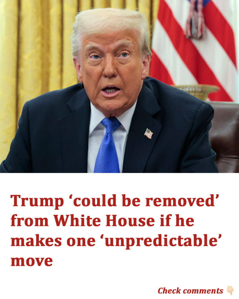 Trump ‘could be removed’ from White House if he makes one ‘unpredictable’ move