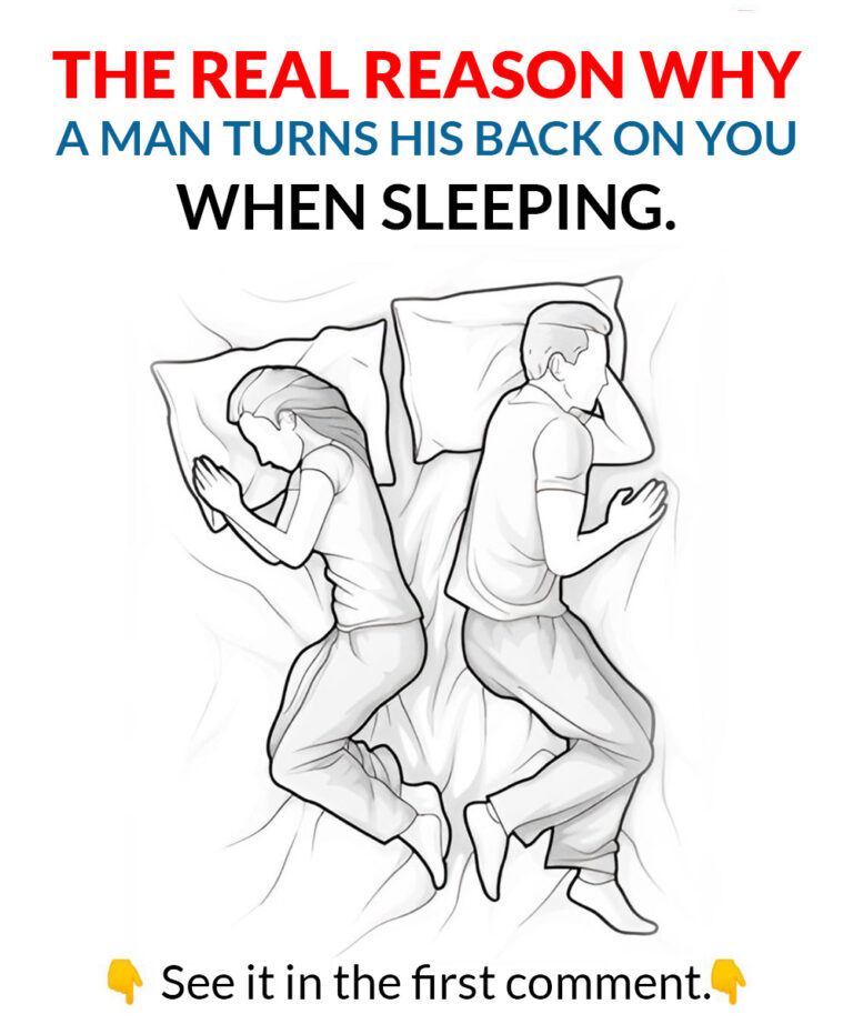 Do you know why a man turns his back on you when he sleeps?
